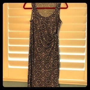 Splendid Navy & white ruched tank dress EEUC